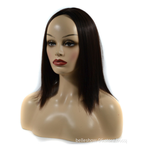 Xin Si Popular short bob head mid-point wig set Short straight hair mid-point bangs straight bangs short straight hair wig